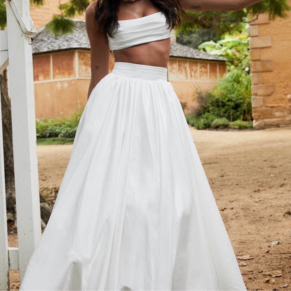 Selfie Leslie White A-Line Skirt